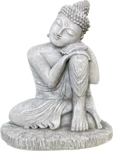 Artikelbild 3 des Artikels “Hema - Buddha entspannt - linkes Knie hoch, 45 cm H | Steinguss “